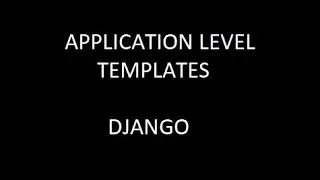 Django Templates Routing.
