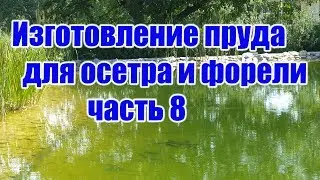 Изготовление пруда для осетра и форели (часть 8)