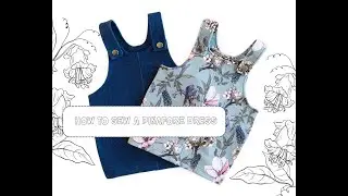 How to sew  a pinafore dress - madebymepatterns.com