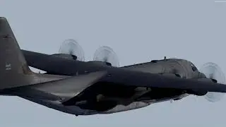 P3D v4.5 - MC-130J low-altitude to Rena airfield