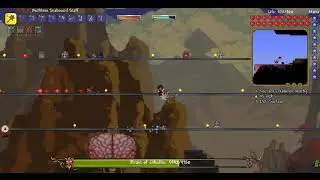 Terraria Calamity Mod: Death Mode - Brain of Cthulhu Summoner No-hit
