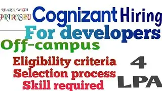 Cognizant off campus hiring