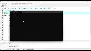 SIMPLE C PROGRAM TO REVERSE THE NUMBER  ...