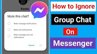 how to ignore group chat in messenger 2024 | Ignore Messenger Group Chat | Messenger Group Ignore