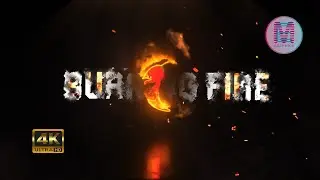 Realistic Fire Burning Hot Logo Reveal Animation | Emotion Graphics | 2024