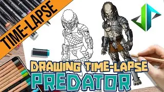 [DRAWPEDIA] TIME-LAPSE PREDATOR - SPEED DRAWING