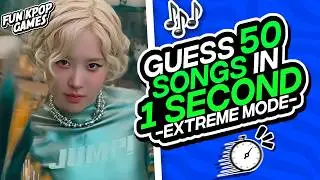⭐ GUESS 50 KPOP SONGS IN 1 SECOND EXTREME MODE 2021-2025 | KPOP QUIZ  - FUN KPOP GAMES 2025
