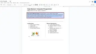 Google Docs - Resizing an Image