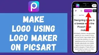 How to Make a Logo Using Logo Maker on Picsart 2024 | Picsart Tutorial