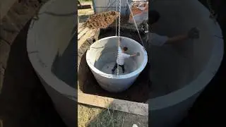 Картофельная яма из бетонных колец 