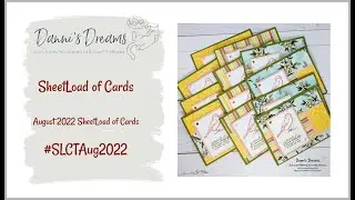 August 2022 SheetLoad of Cards #SLCTAug2022