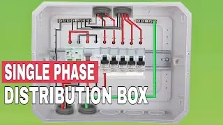 single phase distribution box wiring #electrical #electric #tools #electrican @electrictrick358