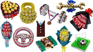 11 Ideas for Boys ll Birthday Gifts and Crafts from Candy and Chocolate