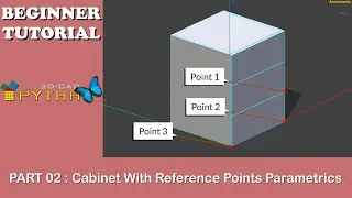 PYTHA 3D CAD | Model | Cabinet With Reference Points & Parametric | Part 02