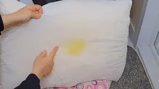 SARARMIŞ yastık kılıfı BEYAZLATMA yöntemi✅️ELYAF/silikon YASTIK nasıl yıkanır