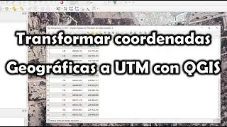 [QGIS] Convert Geographic coordinates to UTM