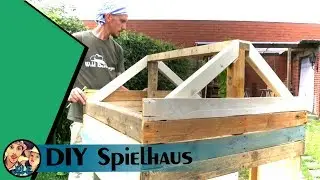 DIY Spielhaus mit Paletten