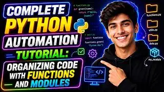 Complete Python Automation Tutorial: Organizing Code with Functions and Modules