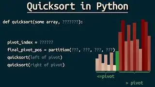 Quicksort in Python: An Animated Approach