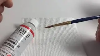 Remove dried masking fluid from brushes