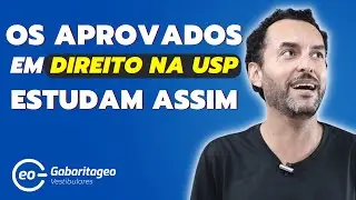 Os aprovados em Direito na USP fizeram isso....o vestibular da Fuvest ficou fácil