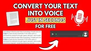 CONVERT TEXT INTO SPEECH FOR FREE | BEST AI VOICE CONVERTER | #TechnicalPeople