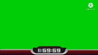 VTV1 Time Signal 12h (Green Screen)