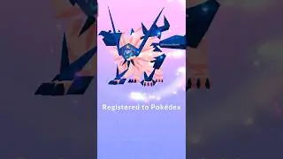 Shiny NECROZMA - SOLGALEO Fusion (DUSK MANE NECROZMA) in POKEMON GO.
