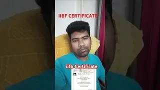 IIBF CERTIFICATE KAISE LE #iibfexam