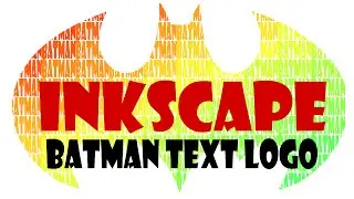 Inkscape Tutorials For Beginners - Use Tiled Clones To Create a Batman Text Logo