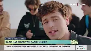 Ragıb Narin, Haber Global'de Sanat Durağı programında.