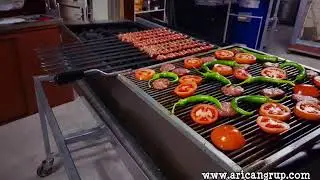 Doğalgazli Lav Taşlı Endüstriyel Mangal - Gas Barbecue
