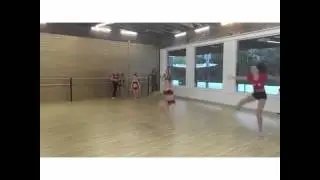 The Dance Moms Girls Doing Straddle Leaps Across The Floor! #ALDCLA