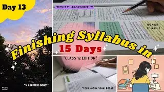 *10 Hours Study Vlog* 📚✨👩‍💻 | Day 13 | Finishing Syllabus in 15 Days | #studymotivation  | Gathakv |