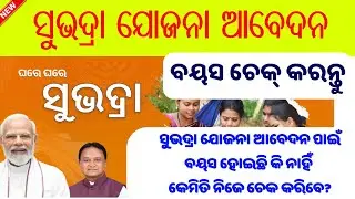 Subhadra Yojana Age Criteria Check Online // Age Criteria For Subhadra Yojana Apply