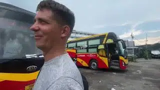 Из Хошимина (Сайгона) в Нячанг за 6 часов на слипбасе ! Скоростной автобус-кровать 😄 Вьетнам! ❤️👍