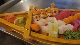 Sushi Boat #sashimi #tuna #salmon #makiroll #wasabiチャンネル