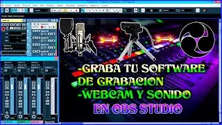 como grabar daw  y webcam en obs studio🎹🎤🎸🎵🎶😎