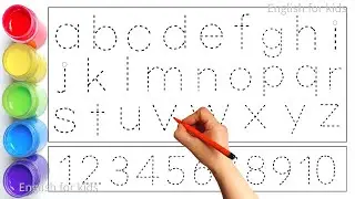 유아와 아이들을 위한 abcd 알파벳과 123 숫자 따라쓰기 | Learn abcd Alphabets and numbers counting 123. abc phonics song.