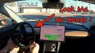 FSD BETA 8.2 TESLA Automatic Steer on City Streets ZERO Disengagement
