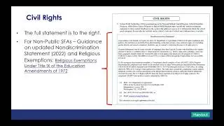 Other Topics: Onsite Review, Civil Rights, USDA Foods, MSA, SCA & Record Retention (2024)