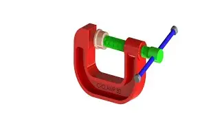 Solidworks Tutorial: Design of C-Clamp in the Solidworks