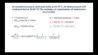 Chemistry: The Clausius-Clapeyron Equation (Part 2)