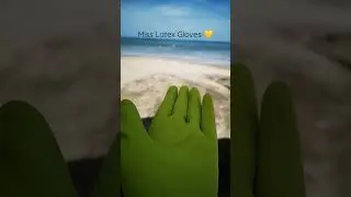 Green Latex Gloves 💛 - Rubber Gloves-