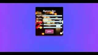 Design Registration or Login page using html and css | 2020