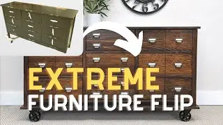 Turning Cheap Pine Furniture Into High-End Decor: APOTHECARY STYLE