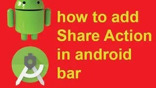 how to add Share Action in android
