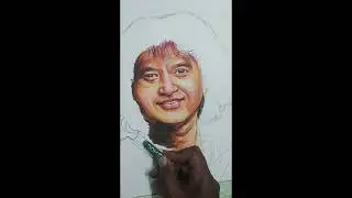ustad Jakir Hossain portrait drawing#shorts