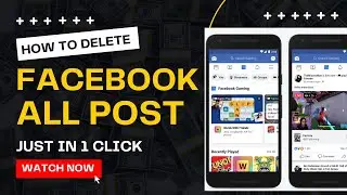 how to delete all posts on facebook | how to delete all facebook posts at once