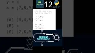 Python Certificate Quiz Questions 6 #python #quiz